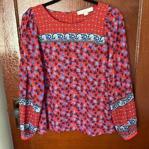 Womens loft floral blouse sm nwt